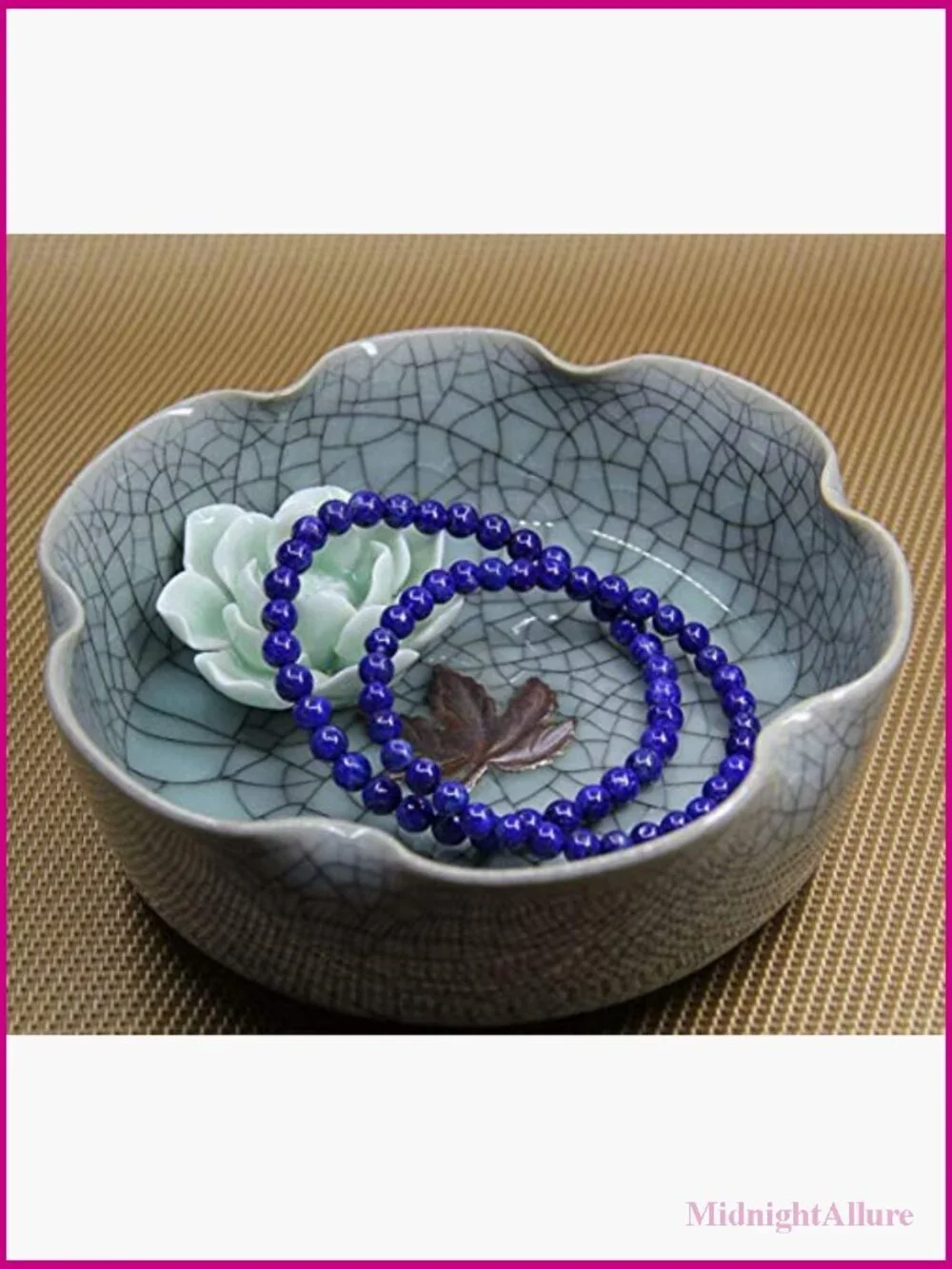 Natural Lapis Lazuli 6mm Stretch Bracelet 7 Inch Unisex Healing Gemstone